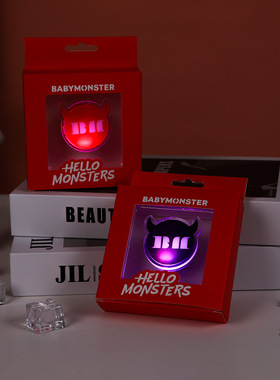 baby宝怪Monster卡通发光亚克力胸针同款郑雅譞AHYEON李茶仁RORA