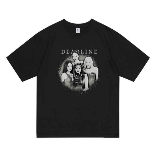 BP专辑DEADLINE快闪周边衣服同款短袖T恤纯棉印花宽松男女rose