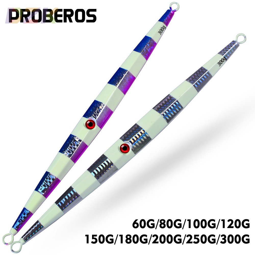 路亚铁板深海船钓快抽慢摇长条夜光铁板铅鱼 60-300g仿生路亚假o2