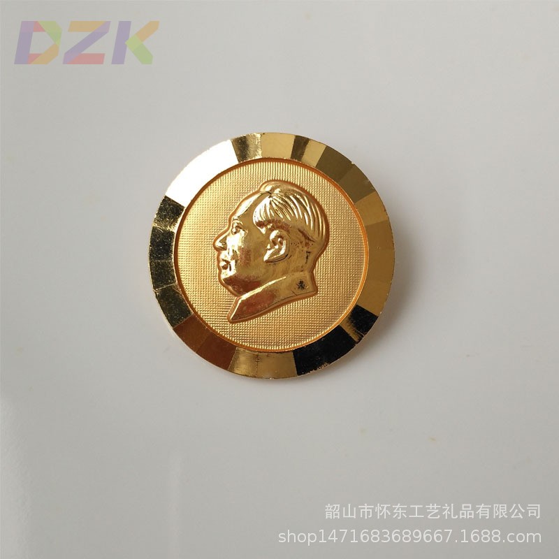 厂家毛主席像章伟人头像章纪念章精美像章徽章胸针o5