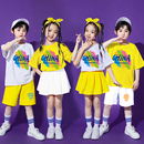 六一儿童啦啦队演出服幼儿园舞蹈表演班服糖果色小学生运动会服装
