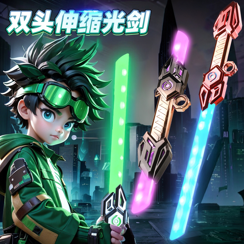【双头伸缩】发光音乐剑