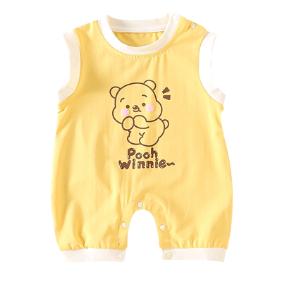 小进步套头短爬棉夏季婴幼儿