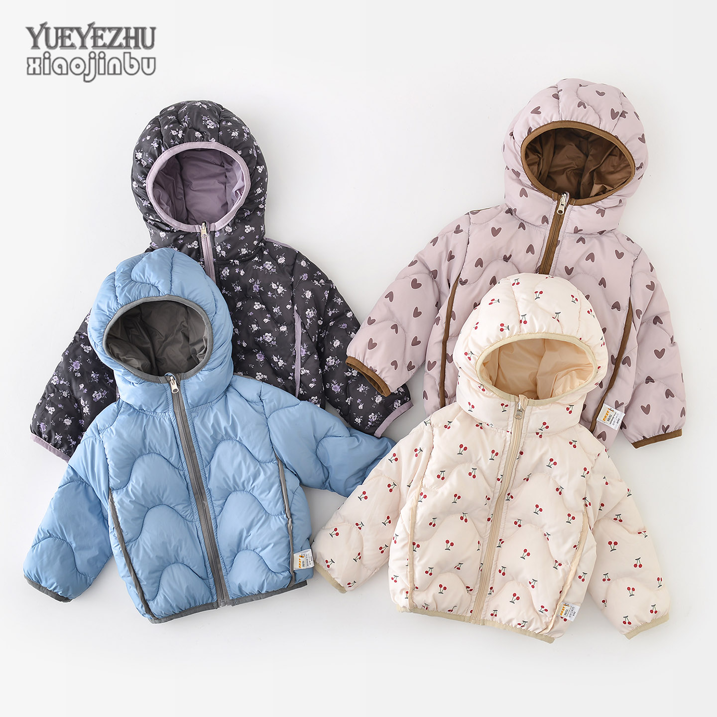 婴幼儿冬季连帽拉链羽绒服外套