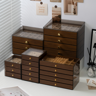 大容量首饰盒多层手镯手环饰品收纳盒轻奢高档三金五金珠宝整理盒