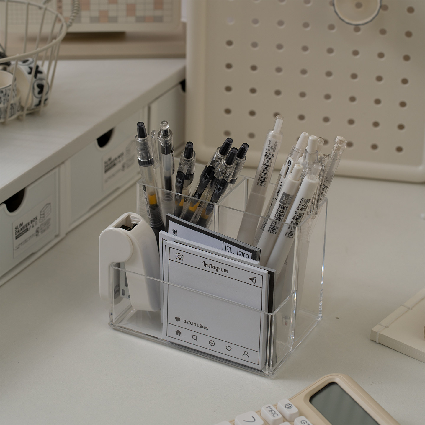 ins风笔筒收纳盒高颜值学生宿舍桌面整理盒多功能男孩女孩文具盒,文具电教/文化用品/商务用品,笔筒,淘宝优惠券,粉丝福利购,淘宝优惠卷