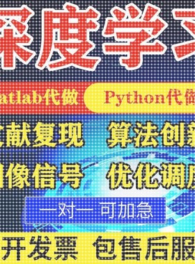 matlab代码帮做程序代编python代做算法覆现深度机器学习电气彷真