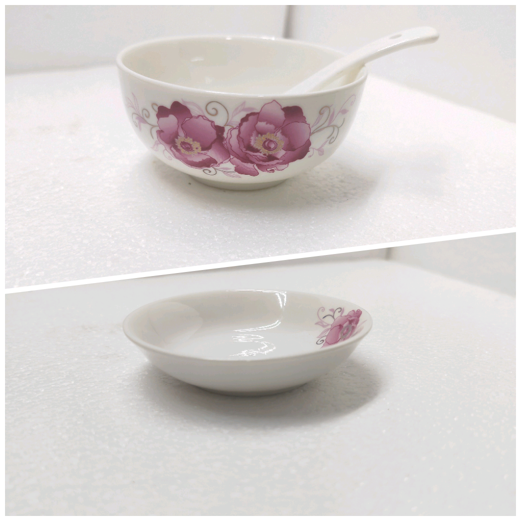 陶瓷碗家用米饭碗粉红佳人汤碗菜盘子套装碗盘碟勺组合中式餐具,餐饮具,碗,淘宝优惠券,粉丝福利购,淘宝优惠卷