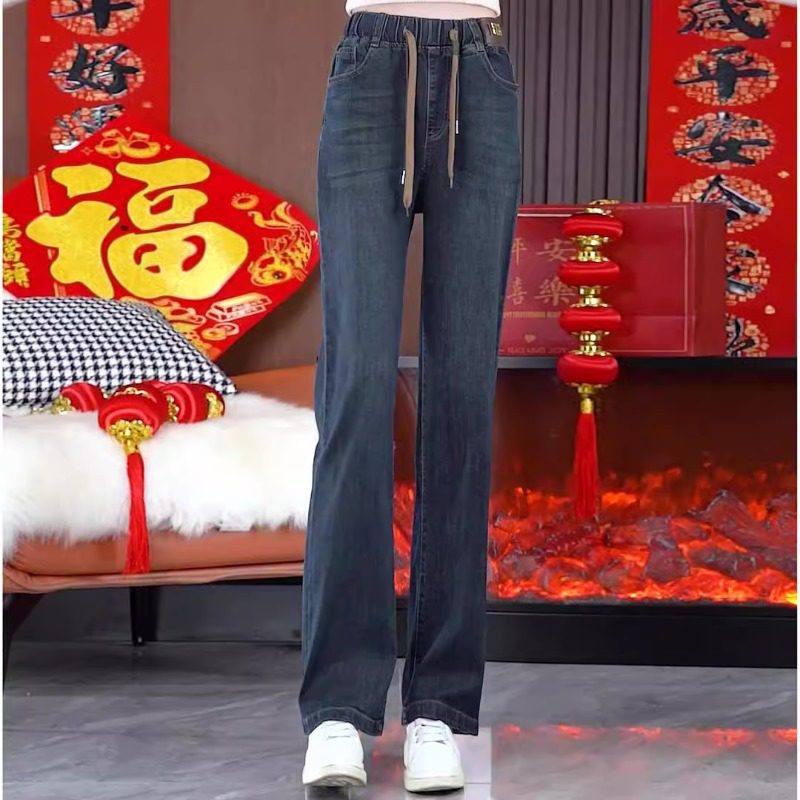 中山大涌牛仔裤女春夏烟管裤2025新款欧货洋气裤子窄版直筒阔腿裤,女装/女士精品,牛仔裤,淘宝优惠券,粉丝福利购,淘宝优惠卷