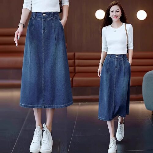 牛仔裙女夏季2025新款复古高腰