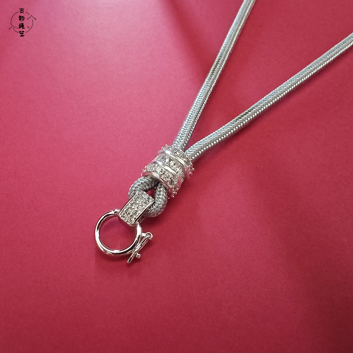 纯银万能扣进口项链绳长款可调节