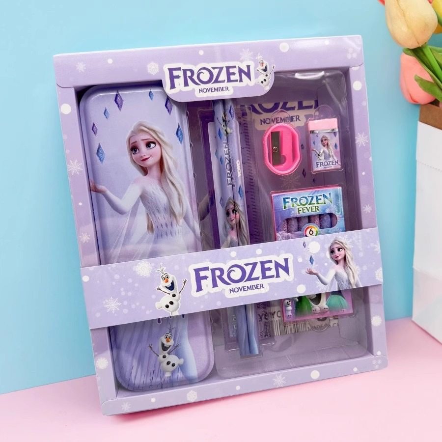 Elsa女王文具盒小学生奖品儿童爱莎公主文具套装礼盒冰雪奇缘礼物