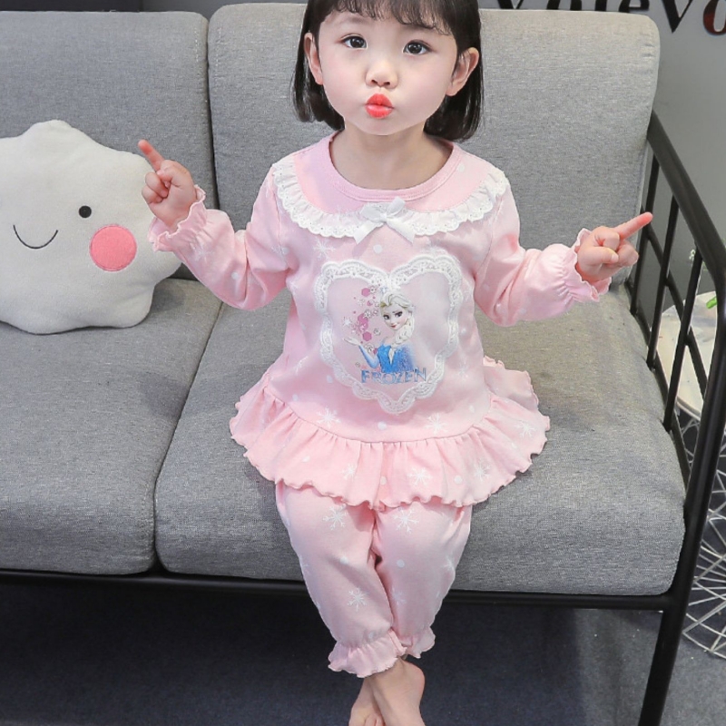 女童睡衣春秋儿童长袖套装