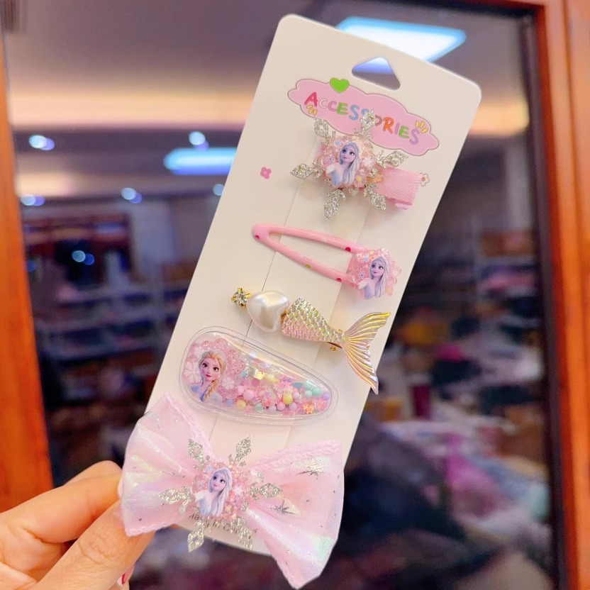 艾莎公主发夹儿童可爱bb夹
