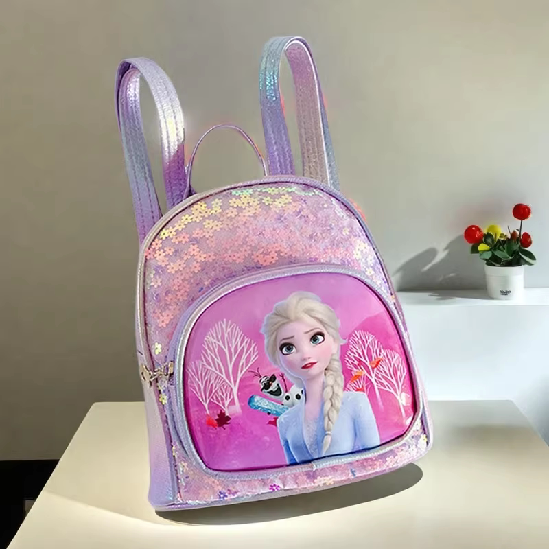 艾莎公主外出旅行小背包冰雪奇缘幼儿园双肩小书包elsa宝宝儿童包