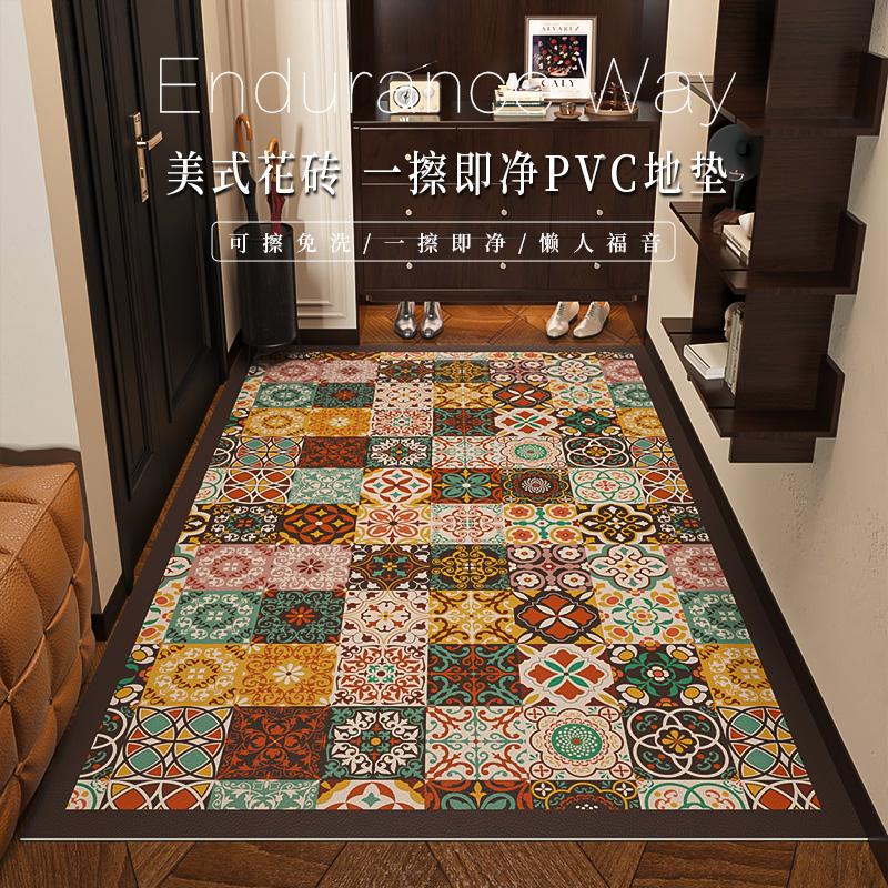 入户门地垫耐脏免洗可擦pvc门垫2025新款可裁剪地毯门口进门脚垫