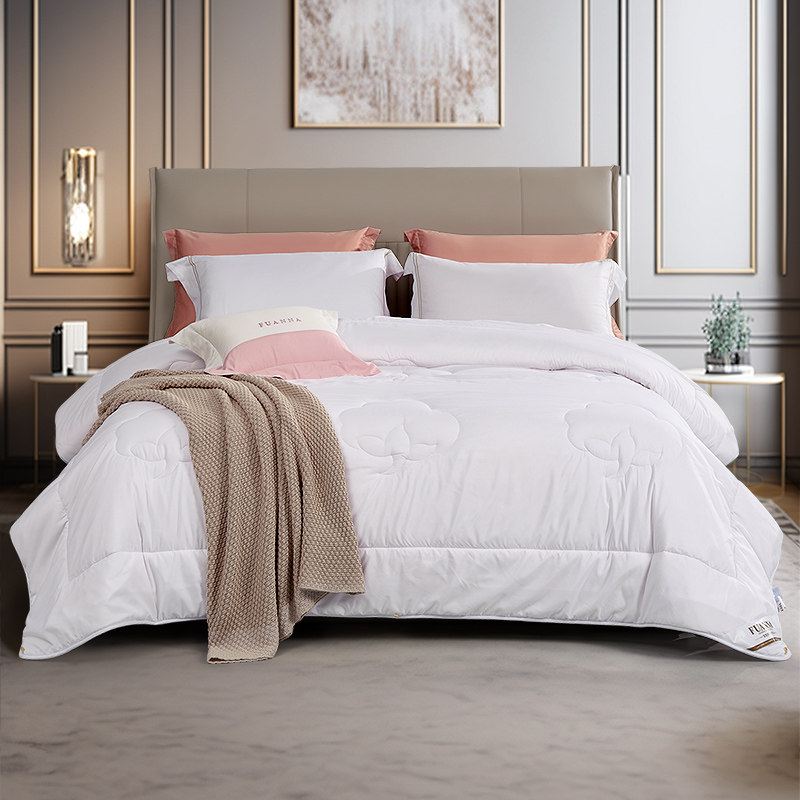 富安娜棉花被纯棉棉花被子被芯冬季棉被七孔抗菌秋冬保暖冬被加厚