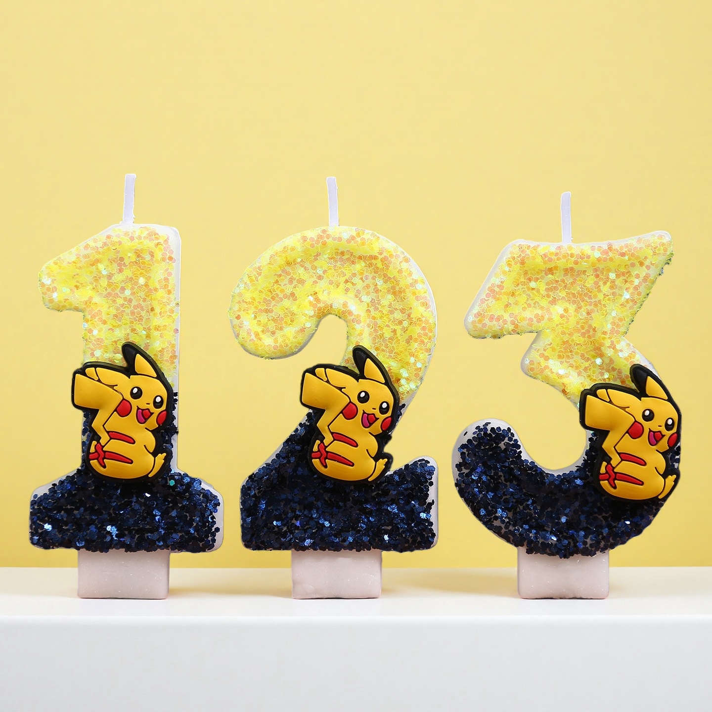 皮卡丘儿童卡通生日蜡烛数字0-9宝可梦宝宝派对创意布置装饰新款