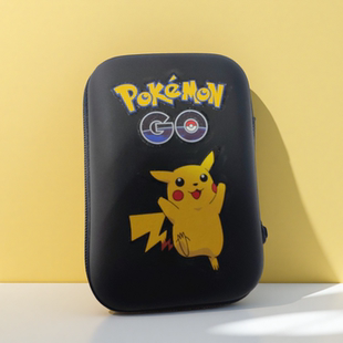 皮卡丘卡片收纳册宝可梦趣味闪卡集卡包纸牌桌牌收集盒玩具收纳盒