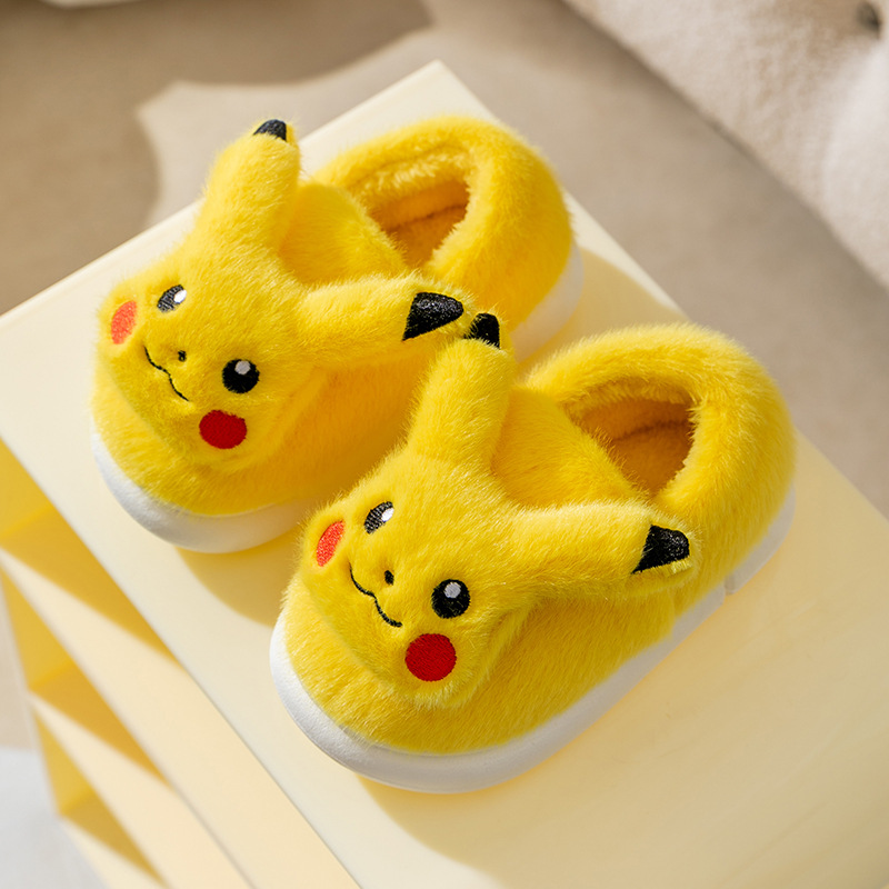 皮卡丘亲子棉拖鞋宝可梦家居鞋
