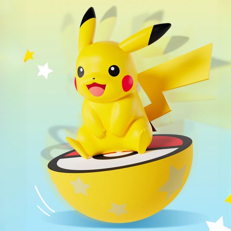 宝可梦神奇宝贝不倒翁皮卡丘摆件潮玩公仔手办儿童宠物小精灵礼物