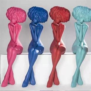 玻璃钢雕塑大型落地人物创意摆件艺术品售楼部酒店抽象玻璃钢装 饰