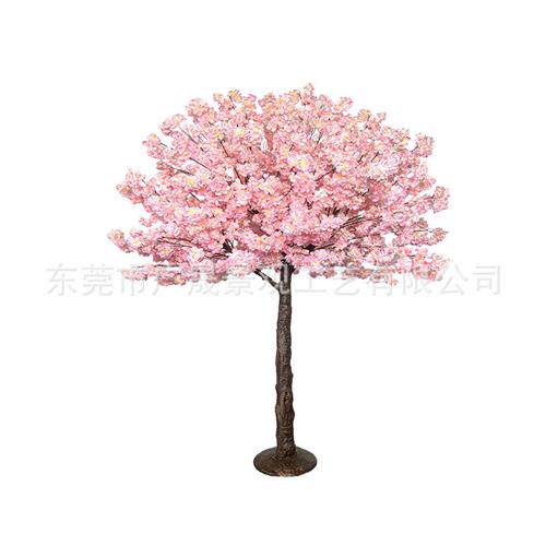 仿真樱花枝桃花枝婚庆新年墙面装饰假树绿叶藤蔓鲜花管道婚礼布置