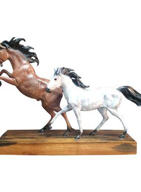 欧式摆件家居饰品乔迁开业礼品新款饰品铸铜骏马客厅办公室工艺品