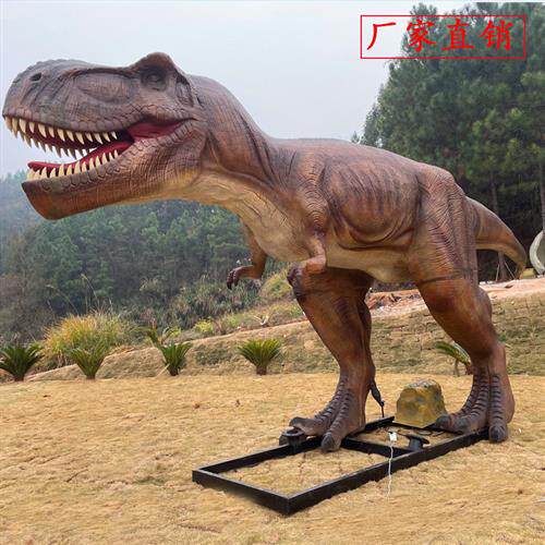 大型仿真恐龙霸王龙模型逼真电动恐龙硅胶软体商场景区展览