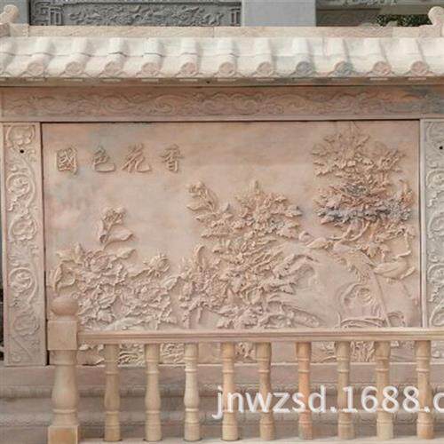 福建雕刻石雕影壁厂家景区大号花岗岩石照壁价格家庭青石壁墙图
