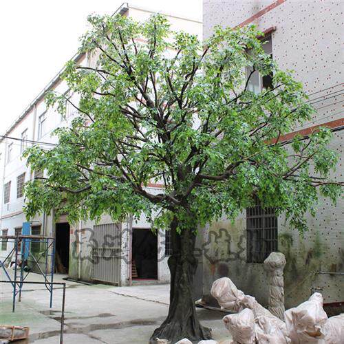 仿真榕树叶绿色植物室内外假榕树造景人造树仿真树厂家榕树盆景