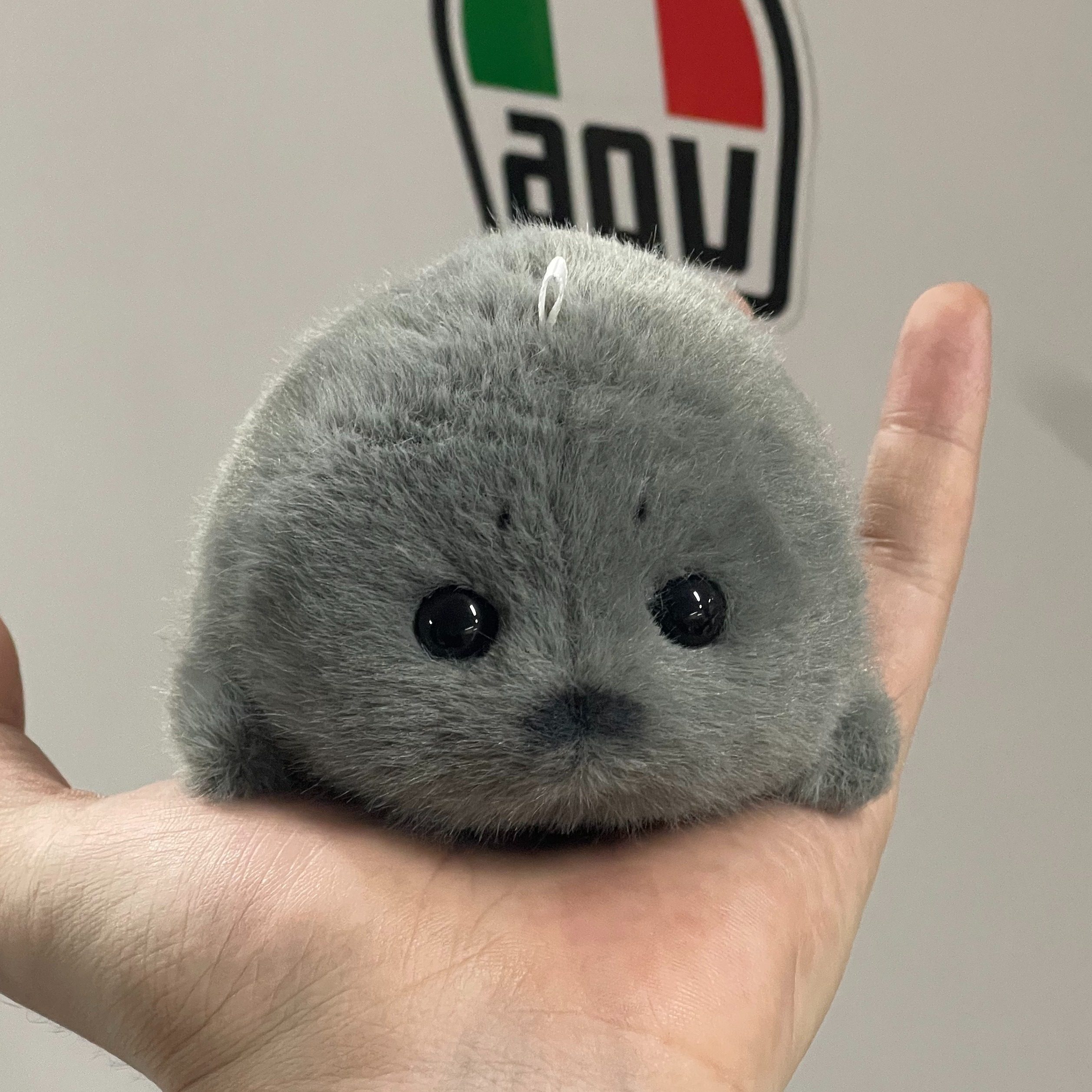 Gray Seal Plush Toy Handmade Genuine Seal Pendant - Product image 3