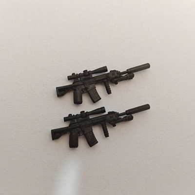 第三方兼容军事积木人仔高端特种兵HK416M27狙击枪步枪玩具模型