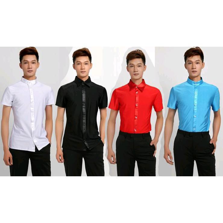 男拉丁舞蹈练功服摩登舞衣广场舞