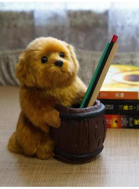 仿真工艺品桌面装饰狗礼品礼物哈家居摆设动物模型造型狗狗模特