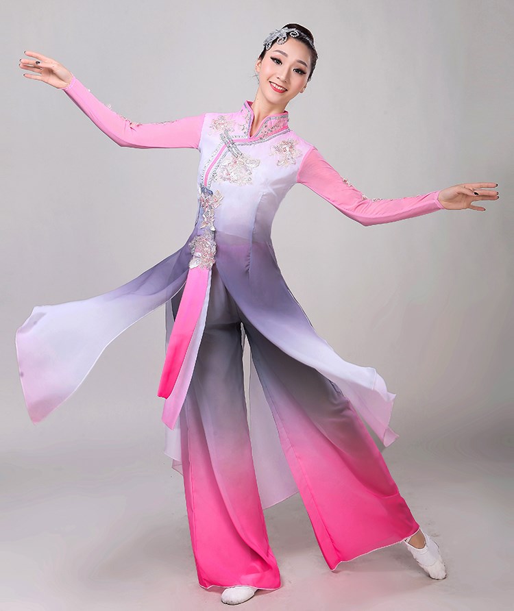 新款古典舞蹈演出服扇子民族舞服装秧歌服成人飘逸中国风练功服女|msdalam kategori Butik wanita / wanita, pakaian/pakaian kebangsaan/peringkat pakaian, pakaian kebangsaan/pakaian - dari Buy2taobao.com untuk memberikan perkhidmatan ejen Taobao profesional membeli