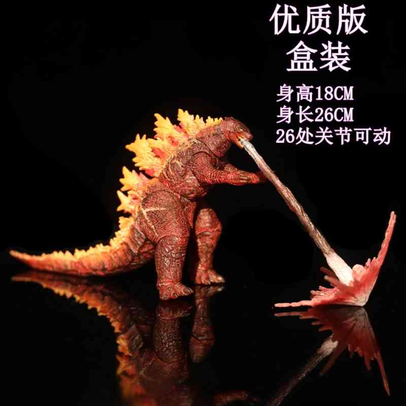 优质版 NECA2019哥斯拉手办电影SHM红莲怪兽核能喷射模型可动玩具