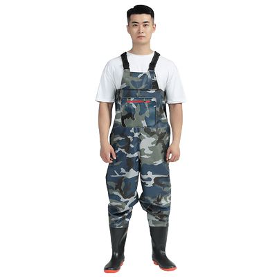 下水裤连体半身防水雨裤带雨鞋