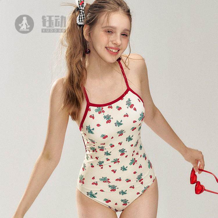 原竞速泳衣女款游泳馆专用女士连体女孩专业带胸垫装