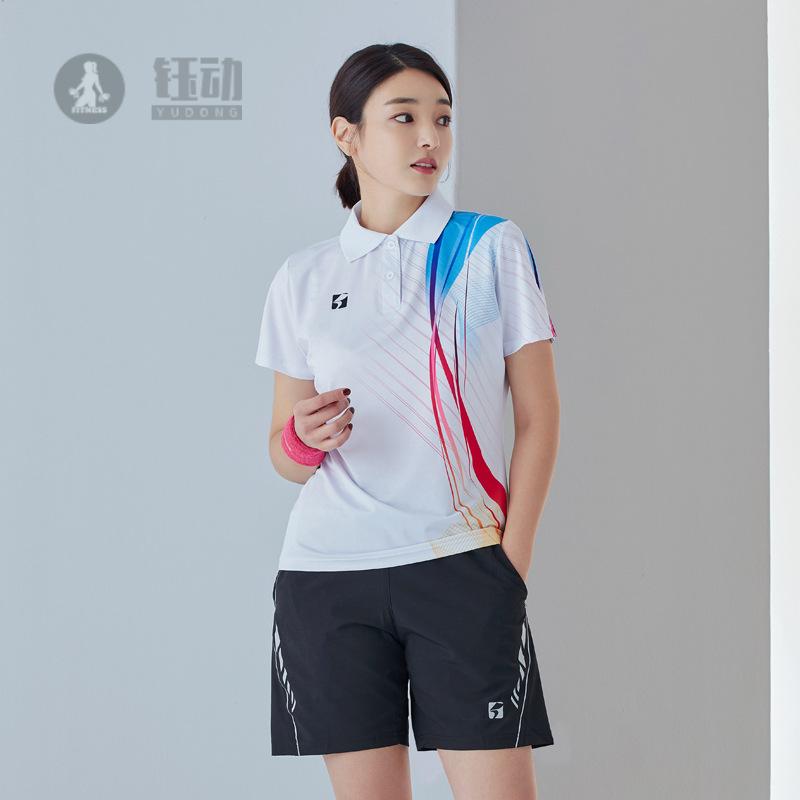 韩版速干翻领乒乓球服女+男网球