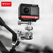 车把镜座摩托车行车记录仪支架骑行直播运动相机架子龙头改装 配件