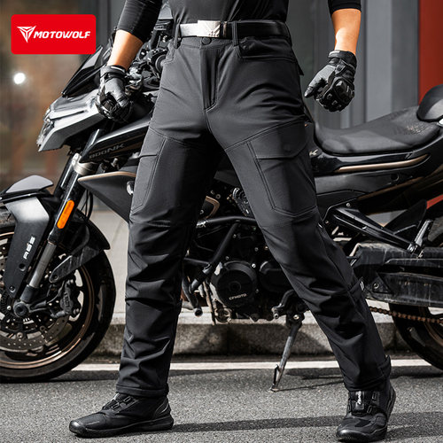 冬季加绒骑行裤弹力调节微弹纤维