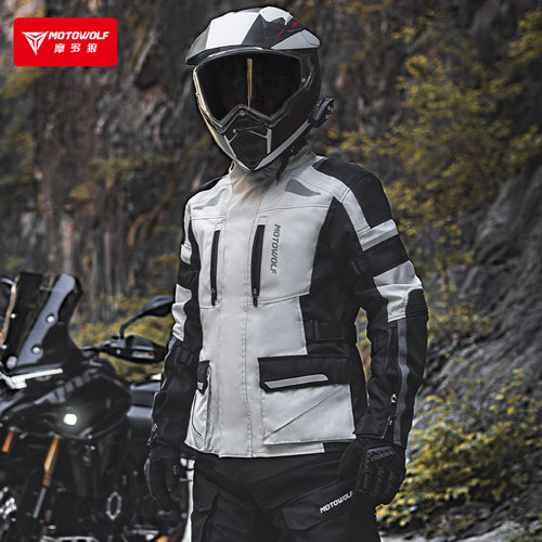 摩多狼摩托车骑行服摩旅拉力服男