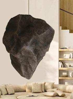 仿真石头造景室内绿植景观造型装饰悬挂悬浮石漂浮玻璃钢假石摆件