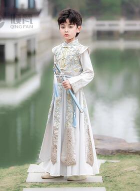 男童汉服2026新款小男孩帅气古风唐装国学公子儿童演出服