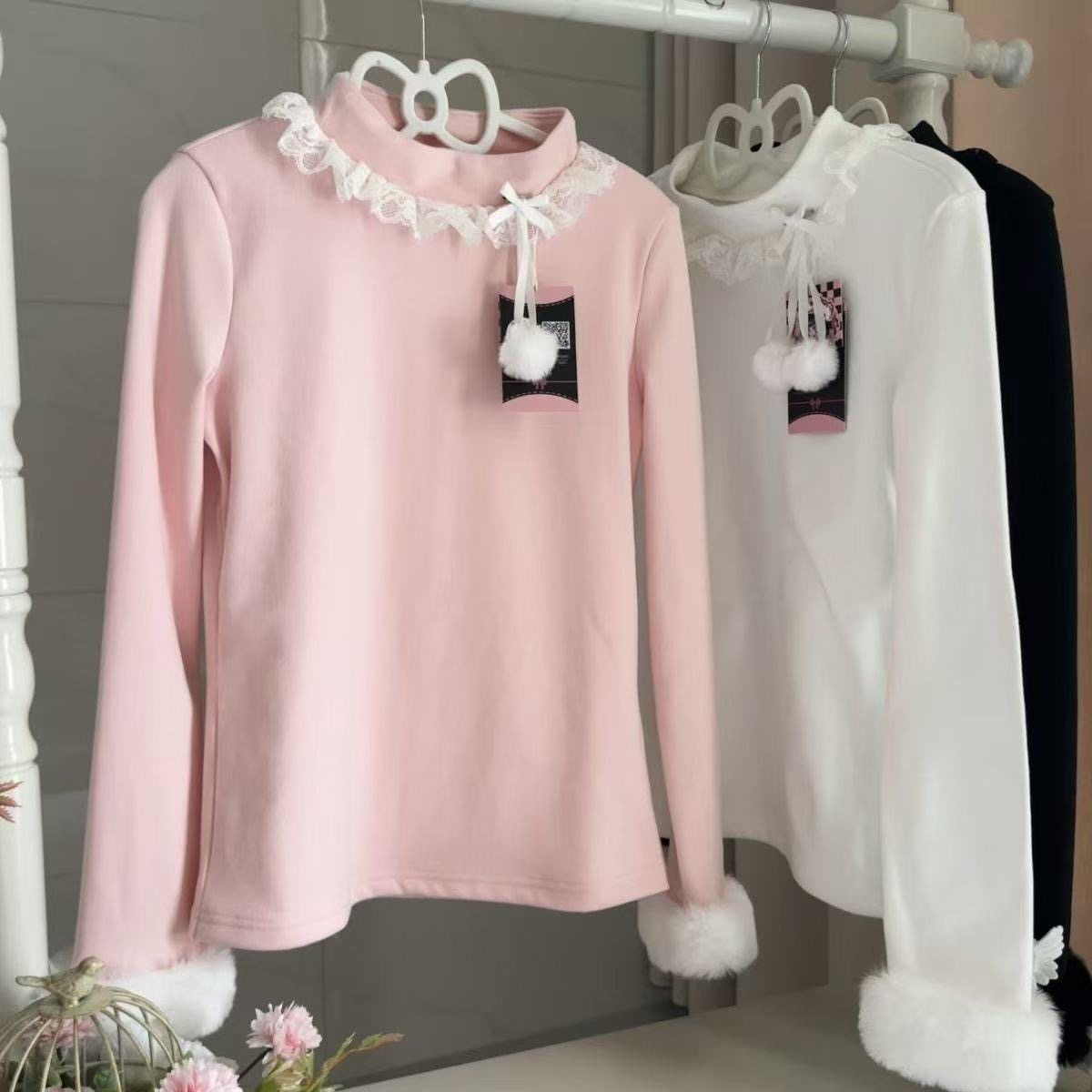 秋冬款lolita内搭长袖德绒加厚保暖上衣柔软亲肤爆款洛丽塔打底衫,模玩/动漫/周边/娃圈三坑/桌游,JK制服/DK制服/学生装cos,淘宝优惠券,粉丝福利购,淘宝优惠卷