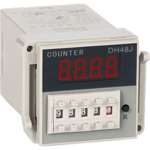 DH48J数显计数器AC220V电子式计数继电器8脚11脚380停电记忆DC24V