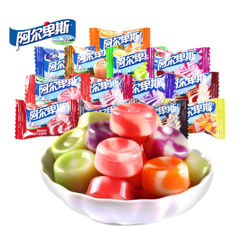 阿尔卑斯牛奶硬糖散装称重500g多种口味可选焦香原味特浓田园草莓