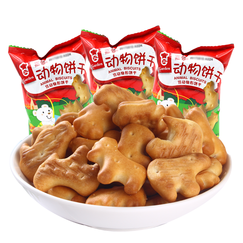 嘉顿动物饼干500g小饼干仿动物形办公室休闲零食散装称重