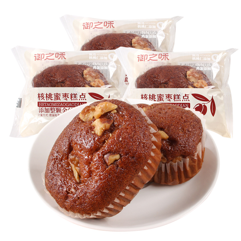 御之味核桃蜜枣蛋糕糕点早餐充饥饱腹下午茶点心独立小包装
